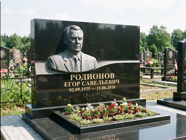 Памятник с барельефом — выполненная работа 27 в Салехарде