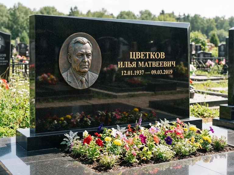 Памятник с барельефом — выполненная работа 33 в Салехарде