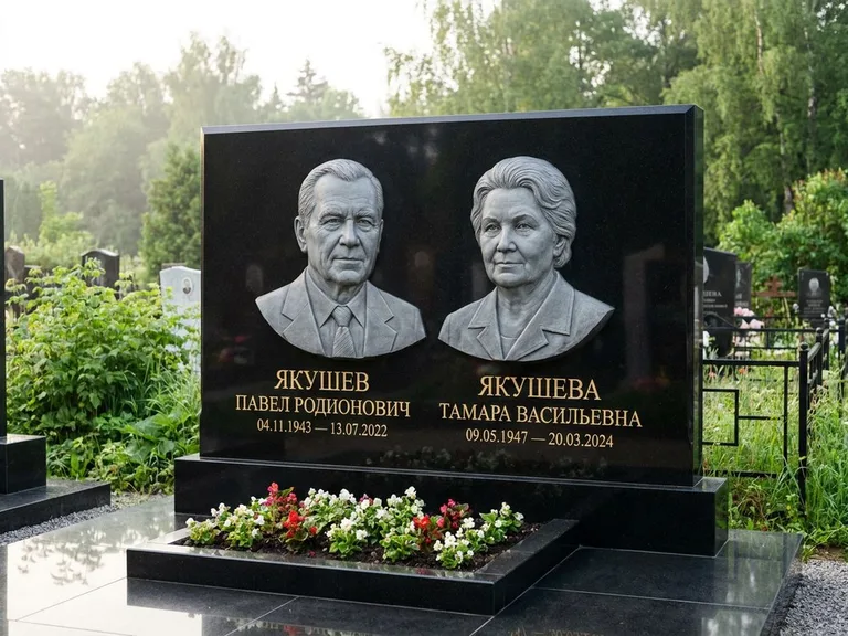 Памятник с барельефом — выполненная работа 36 в Салехарде
