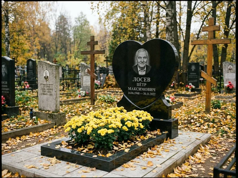 Керамический портрет пожилой женщины в Салехарде