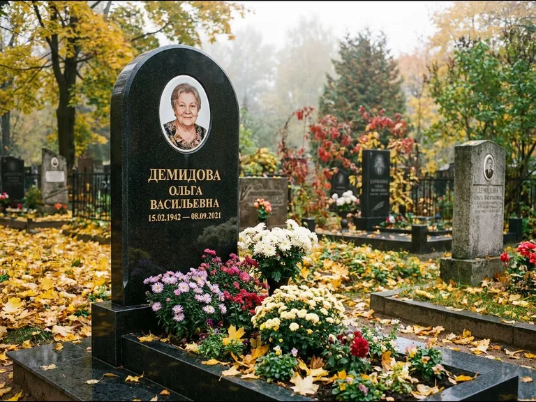 Керамический овал на стеле в Салехарде