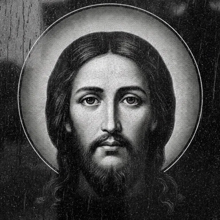 Эскиз иконы: «Моление о чаше» (полутон) — сюжетная композиция, гравировка на памятник в Салехарде