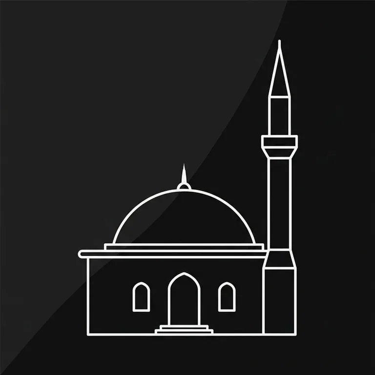 Эскиз: Одноминаретная — скромный силуэт сельской мечети в Салехарде