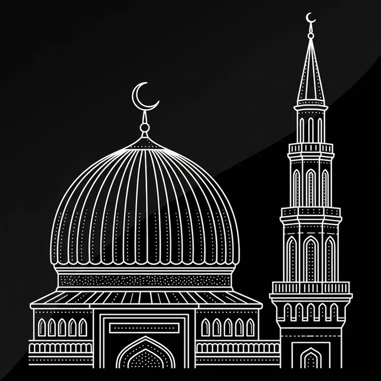 Эскиз: Соборная мечеть — московская соборная мечеть по фото в Салехарде