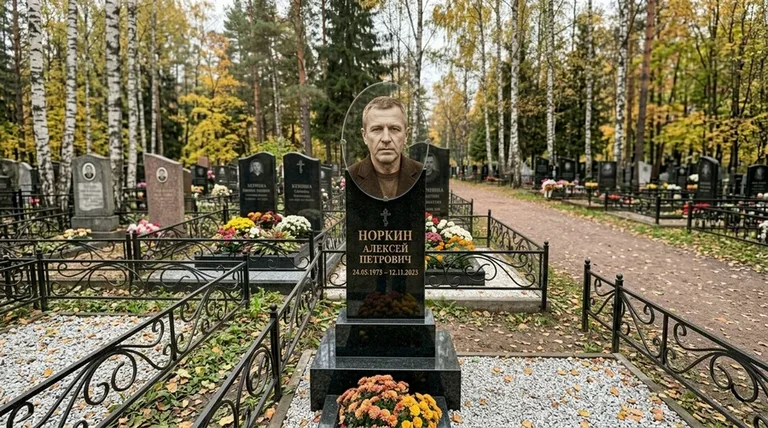 Портрет на стекле на вертикальной стеле в Салехарде