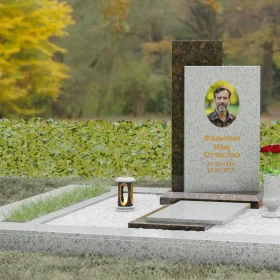 Памятник гранитный вертикальный для одного - П114