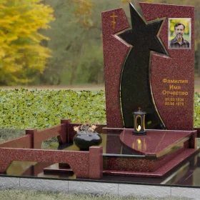 Православный вертикальный памятник на одного - П183