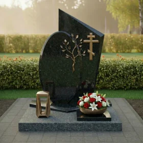 Гранитный православный памятник в мемориальном комплексе – ПН243