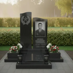 Гранитный вертикальный мемориальный комплекс - ПН305