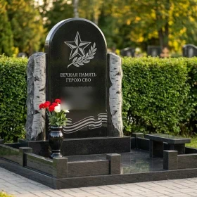 Гранитный памятник светский вертикальный - ПН407