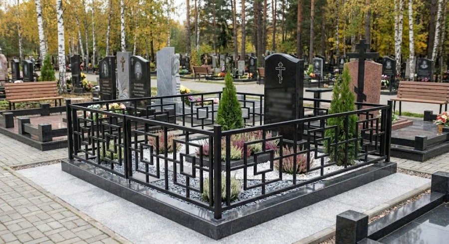 gotovaya-metallicheskaya-ogradka-na-kladbishe