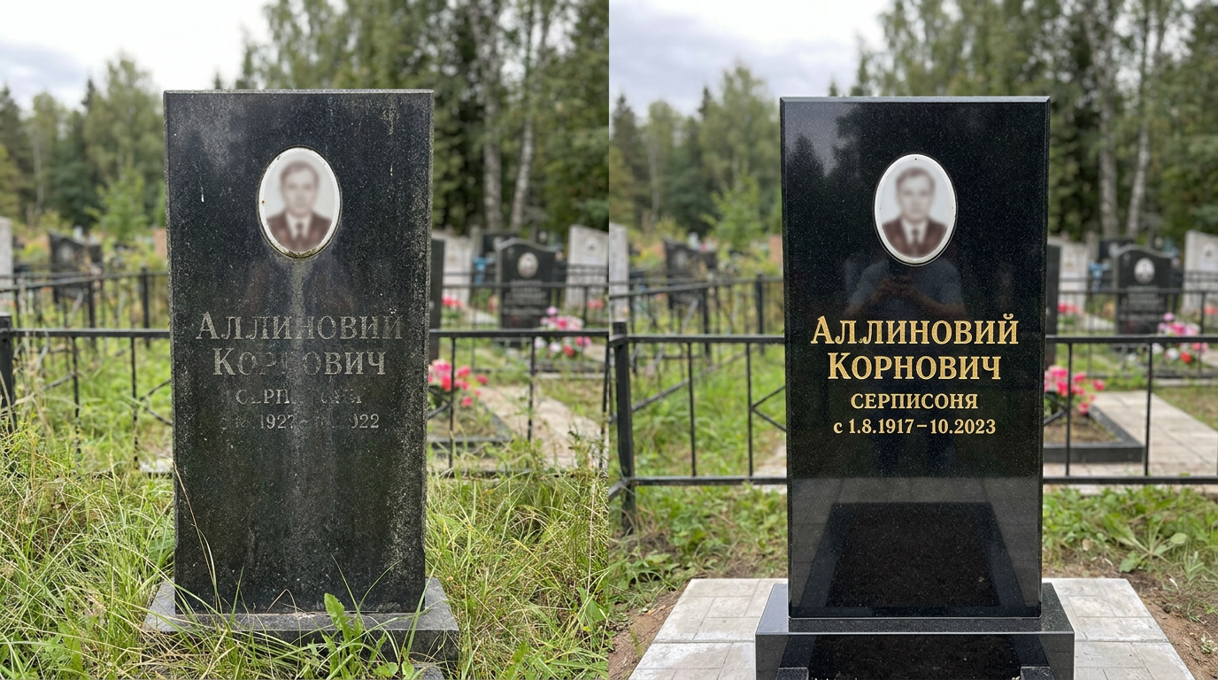 Реставрация памятника в Салехарде — пример 2