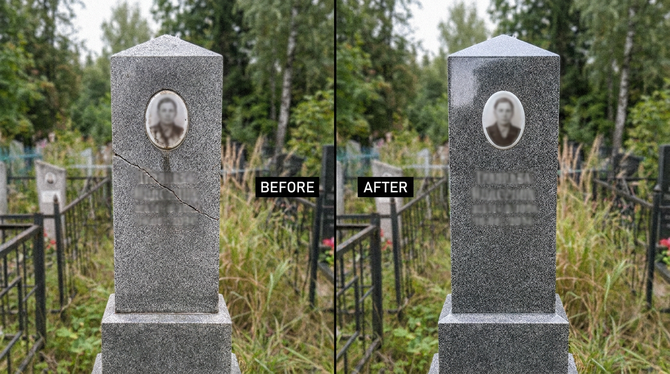 Реставрация памятника в Салехарде — пример 4