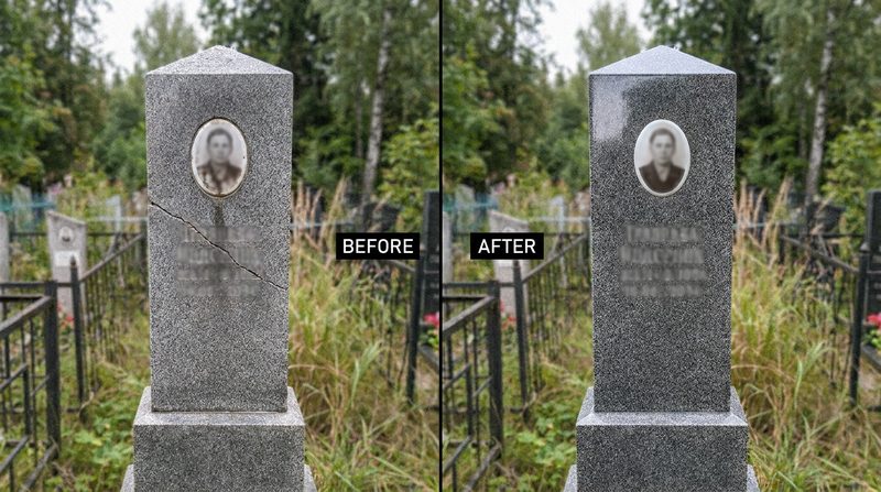 Реставрация памятника в Салехарде — пример 4